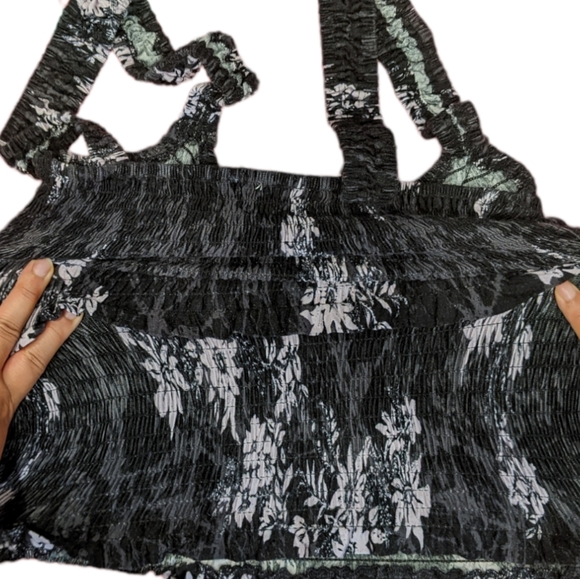 Free People Intimately Retro Hannah Smocked Tank Top Super Soft and Stre… - Picture 7 of 8